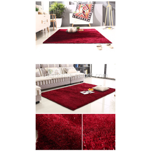 Polyester 1200D Silky Shaggy Carpet